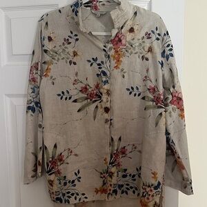 John Mark Multicolor Floral Button Down Shirt